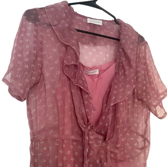 Cloe Cassandro Pink Dress w/ Slip - Picture 7 of 7